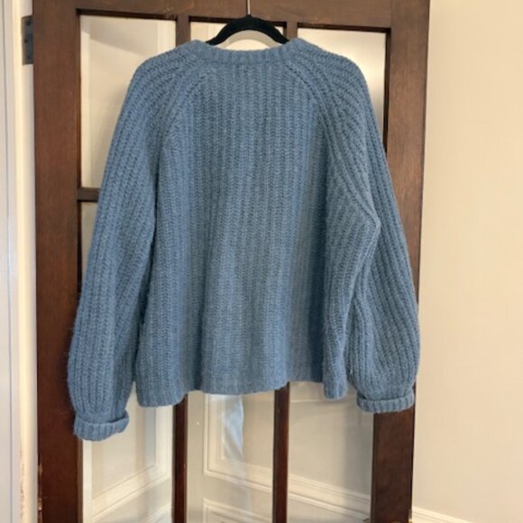 Sezane Emile Cardigan in Summer Blue, Size XXL - Picture 6 of 6